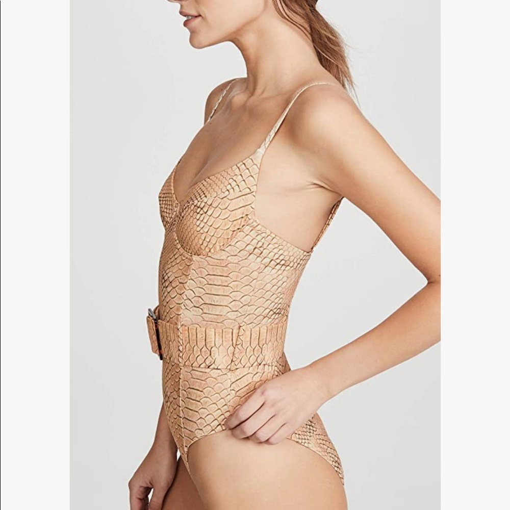 Snake print Swimsuit with belt size S